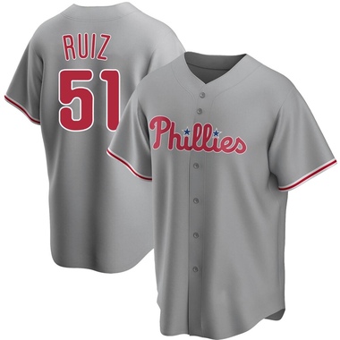 00's Carlos Ruiz Philadelphia Phillies Majestic MLB Jersey Size Large –  Rare VNTG