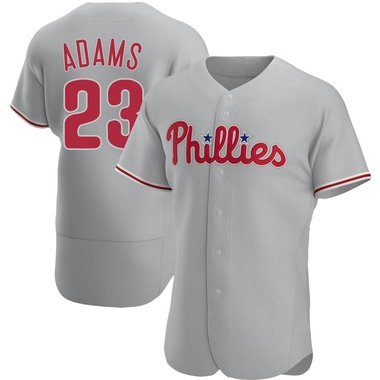 Gray Mike Adams Men's Philadelphia Phillies Road Jersey - Authentic Big Tall