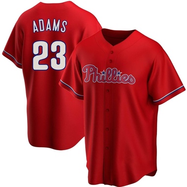 Red Mike Adams Men's Philadelphia Phillies Alternate Jersey - Replica Big Tall