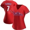 Red Trea Turner Women's Philadelphia Phillies Alternate Jersey - Authentic Plus Size