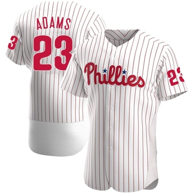 White Mike Adams Men's Philadelphia Phillies Home Jersey - Authentic Big Tall