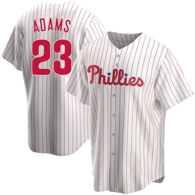 White Mike Adams Men's Philadelphia Phillies Home Jersey - Replica Big Tall