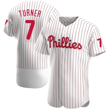 White Trea Turner Men's Philadelphia Phillies Home Jersey - Authentic Big Tall